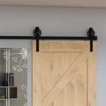 ΜΗΧΑΝΙΣΜΟΣ ΠΟΡΤΑΣ ΑΧΥΡΩΝΑ 200cm/300cm ΜΑΥΡΟ Φ.120